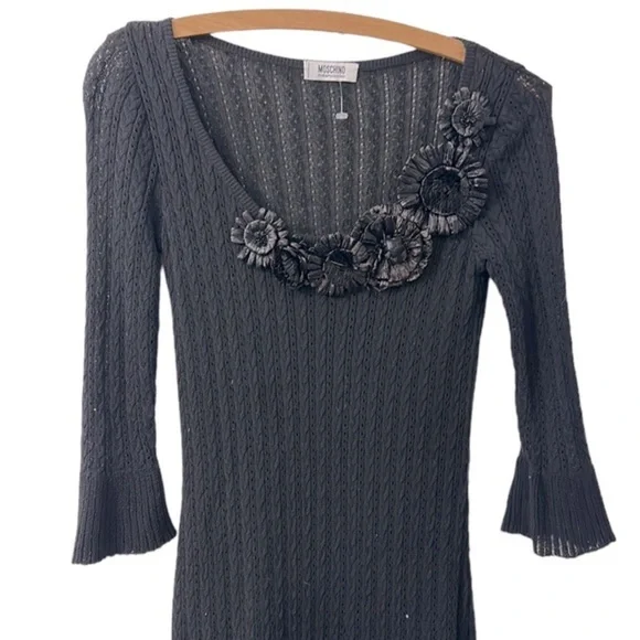 Moschino Cheap and Chic Black Knit Dress 4 - Picture 1 of 5